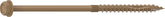 Camo 0364240 Structural Screw, 1/4 in Thread, 6 in L, Hex Head, Hex Drive, Sharp Point, PROTECH Ultra 4 Coated, 10